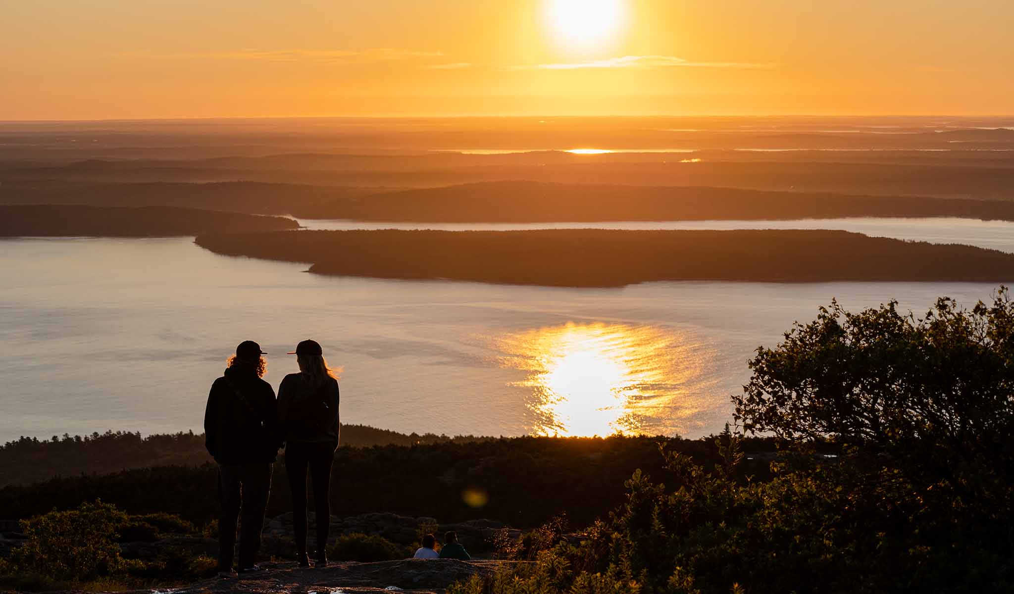  A sunrise atop Cadillac Mountain in Acadia National Park. (Photo by Sam Mallon/Friends of Acadia)